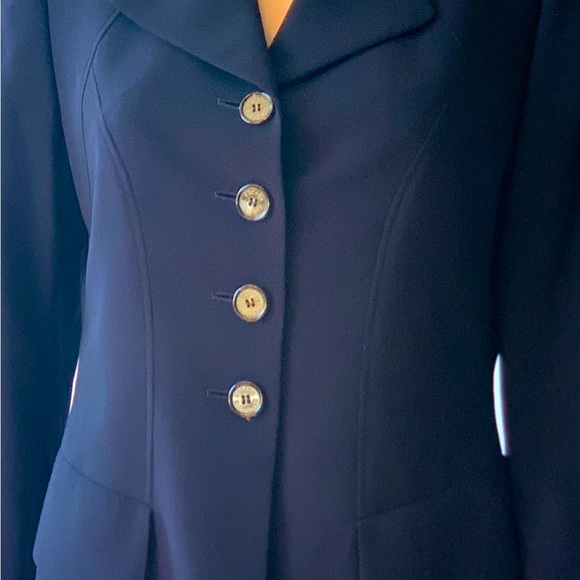 Escada Elements Vintage Navy Blazer - Picture 2 of 8